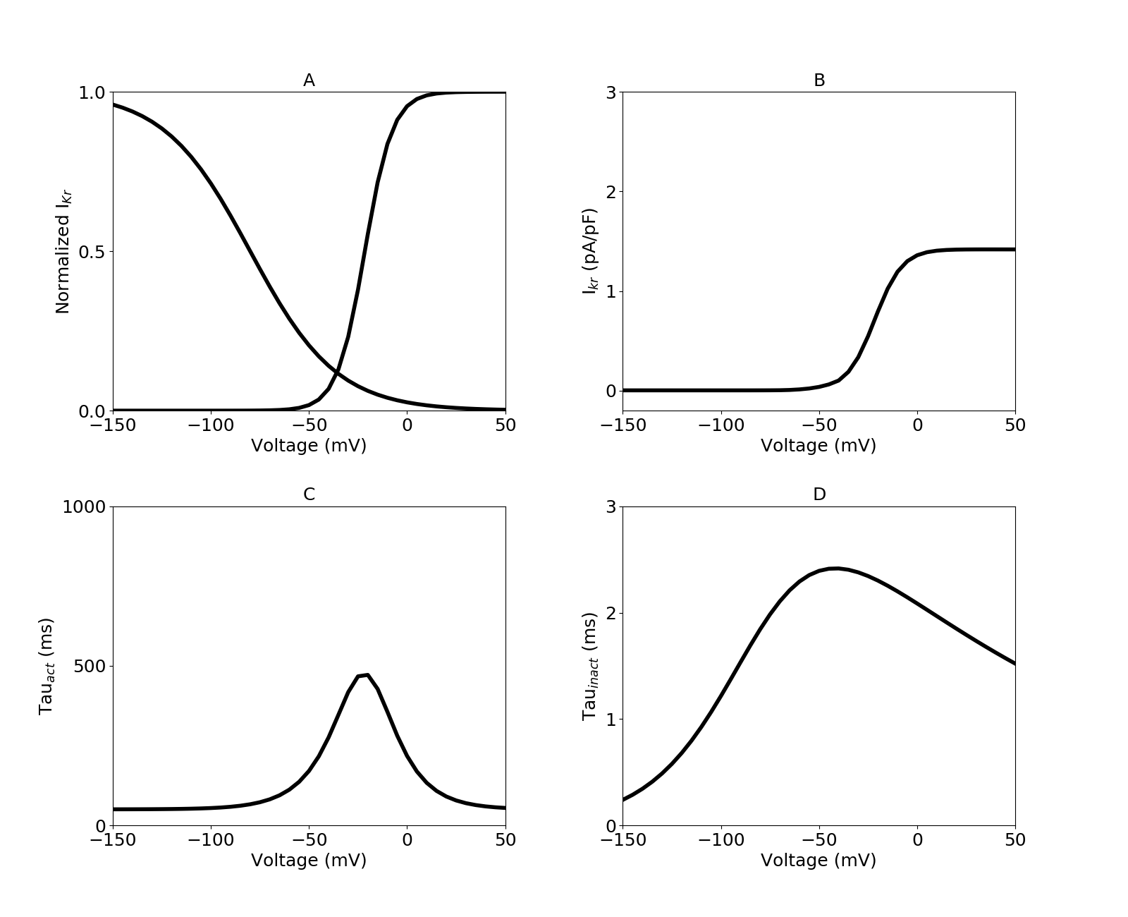 Rapid delayed rectifier potassium current model